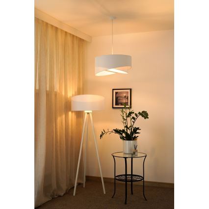 Brilagi - Светодиодная подвесная люстра LYRA 1xE27/15W/230V белый