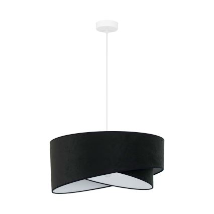 Brilagi - Светодиодная подвесная люстра LYRA 1xE27/15W/230V черный/белый