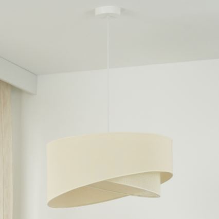 Brilagi - Светодиодная подвесная люстра LYRA 1xE27/15W/230V кремовый