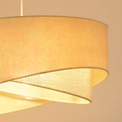 Brilagi - Светодиодная подвесная люстра LYRA 1xE27/15W/230V кремовый