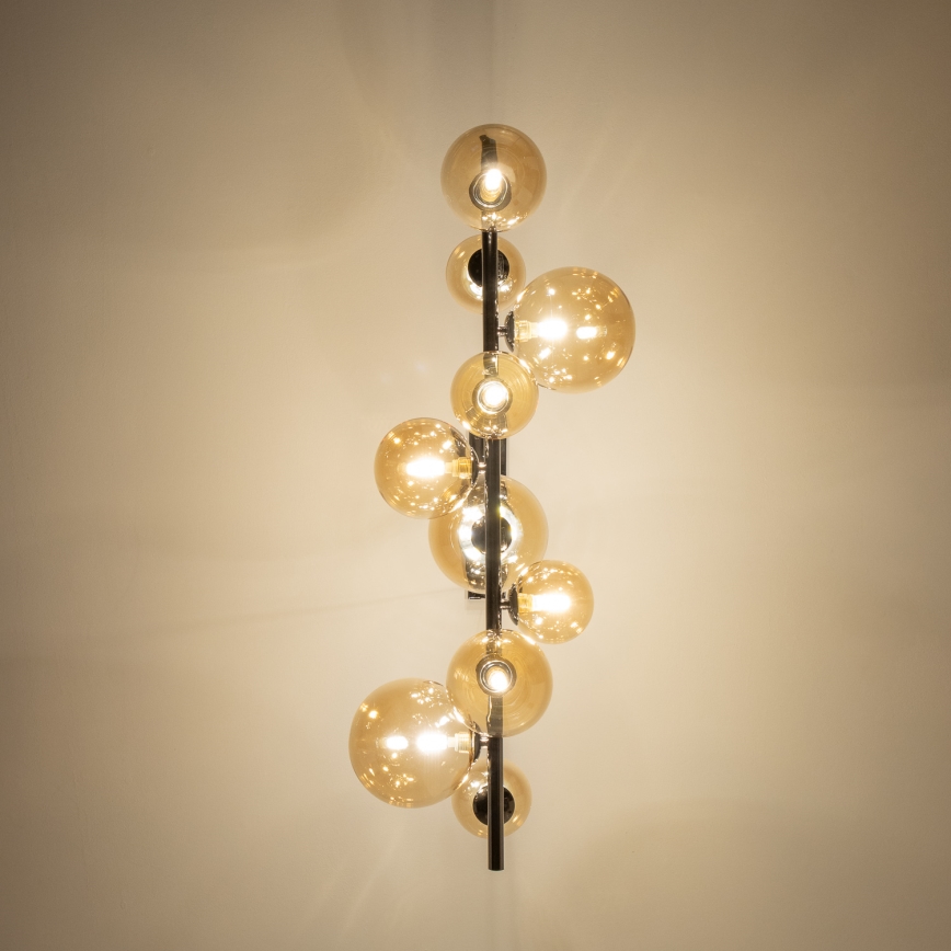 Brilagi - Светодиодная подвесная люстра MILLA 10xG9/3W/230V блестящий хром/золотистый