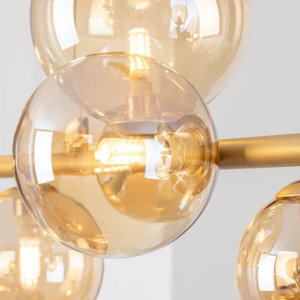 Brilagi - Светодиодная подвесная люстра MILLA 10xG9/3W/230V золотистый