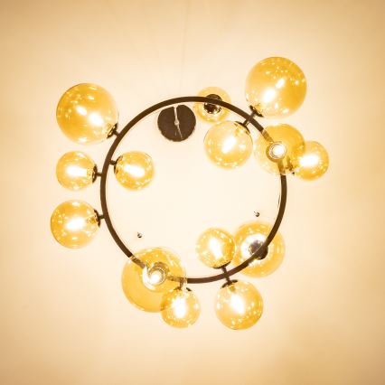 Brilagi - Светодиодная подвесная люстра MILLA 15xG9/3W/230V блестящий хром/золотистый