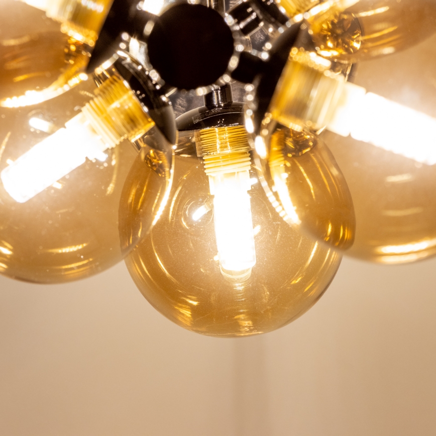 Brilagi - Светодиодная подвесная люстра MILLA 6xG9/3W/230V блестящий хром/золотистый