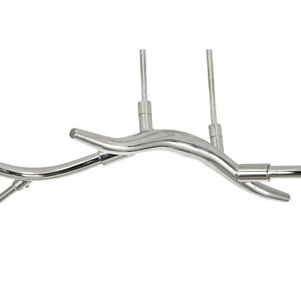 Brilagi - Светодиодная подвесная люстра MISTEL 6xG9/3W/230V блестящий хром/дымчатый