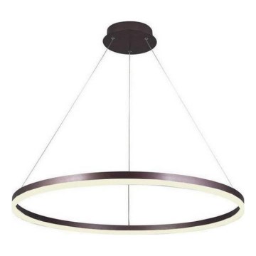 Brilagi - Светодиодная подвесная люстра с регулированием яркости CIRCLE LED/55W/230V 3000-6500K коричневый + дистанционное управление