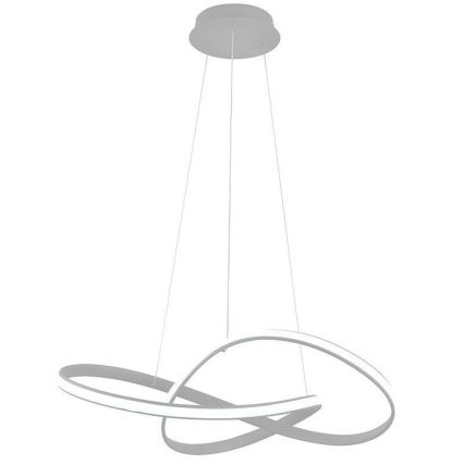 Brilagi - Светодиодная подвесная люстра с регулированием яркости COSMOWAVE LED/70W/230V 3000-6500K серебристый + дистанционное управление