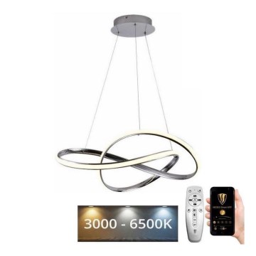 Brilagi - Светодиодная подвесная люстра с регулированием яркости COSMOWAVE LED/70W/230V хром + дистанционное управление