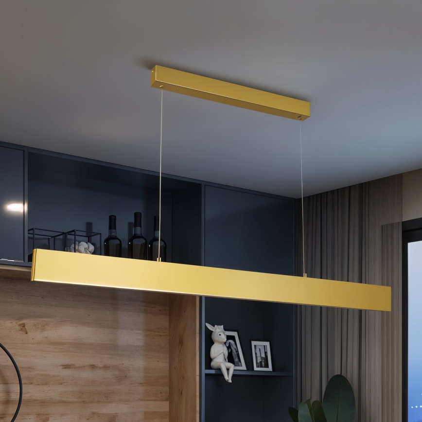 Brilagi - Светодиодная подвесная люстра с регулированием яркости SLIMLINE LED/40W/230V 3000-6000K золотистый + дистанционное управление