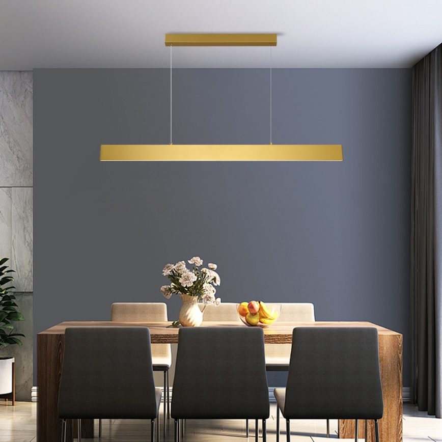 Brilagi - Светодиодная подвесная люстра с регулированием яркости SLIMLINE LED/40W/230V 3000-6000K золотистый + дистанционное управление