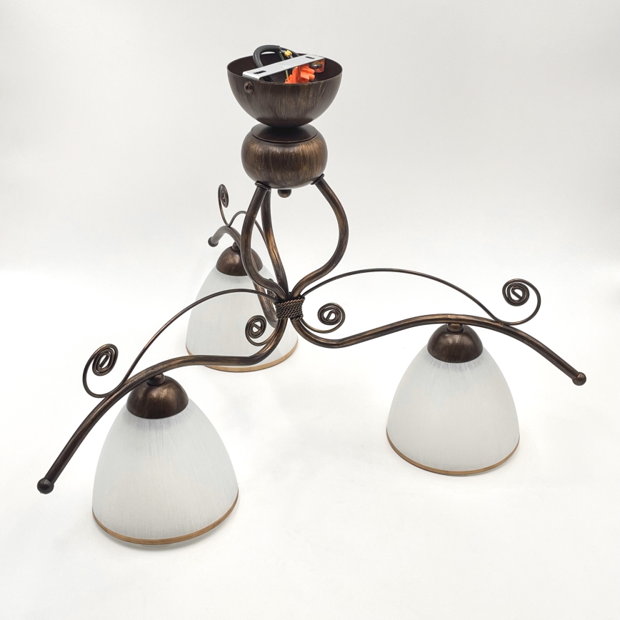 Brilagi - Светодиодная потолочная люстра ANTICO 3xE27/60W/230V бронзовая патина