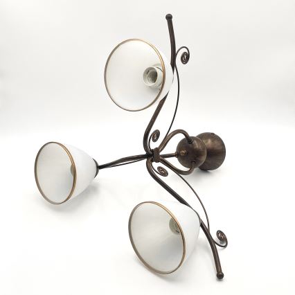 Brilagi - Светодиодная потолочная люстра ANTICO 3xE27/60W/230V бронзовая патина