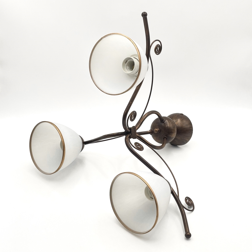 Brilagi - Светодиодная потолочная люстра ANTICO 3xE27/60W/230V бронзовая патина