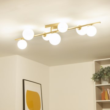 Brilagi - Светодиодная припотолочная люстра MILLA 7xG9/3W/230V золотистый/белый