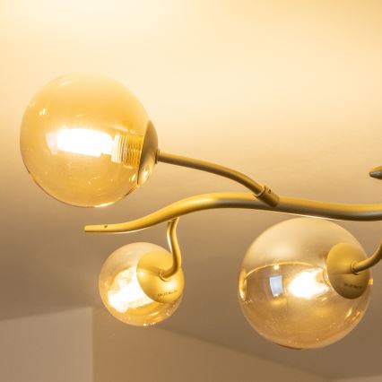 Brilagi - Светодиодная припотолочная люстра MISTEL 6xG9/3W/230V золотистый