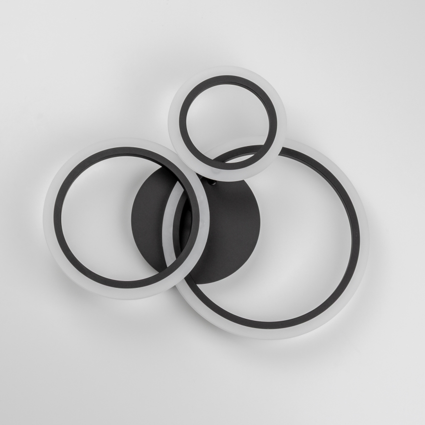 Brilagi - Светодиодная припотолочная люстра с регулированием яркости ORBITS LED/40W/230V 3000-6500K черный + дистанционное управление