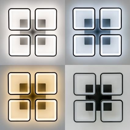 Brilagi - Светодиодная припотолочная люстра с регулированием яркости SQUARED LED/85W/230V 3000-6500K + дистанционное управление