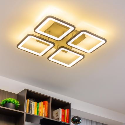 Brilagi - Светодиодная припотолочная люстра с регулированием яркости SQUARED LED/85W/230V 3000-6500K + дистанционное управление