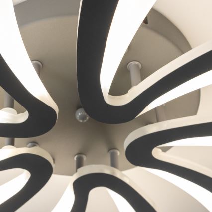 Brilagi - Светодиодная припотолочная люстра с регулированием яркости TWIST LED/55W/230V 3000-6500K антрацит + дистанционное управление