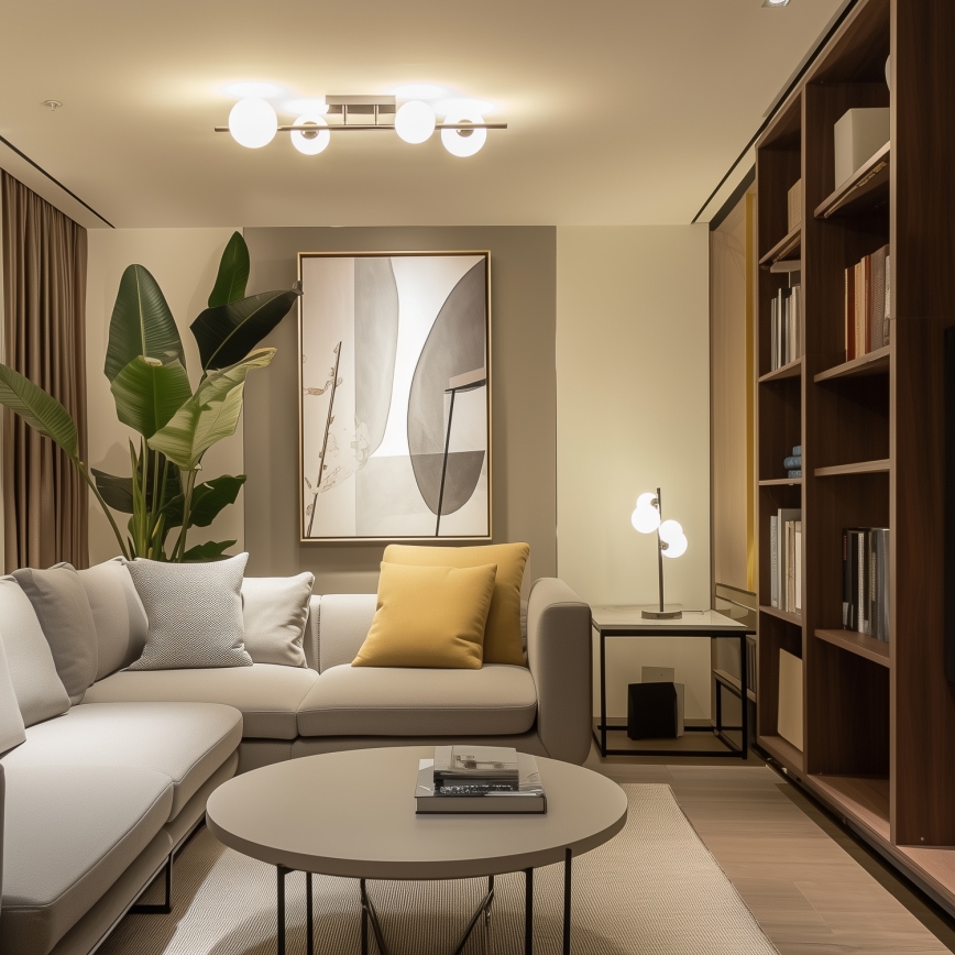 Brilagi - Светодиодная припотолочная люстра MILLA 4xG9/3W/230V блестящий хром/белый