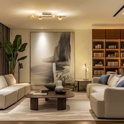 Brilagi - Светодиодная припотолочная люстра MILLA 4xG9/3W/230V блестящий хром/золотистый