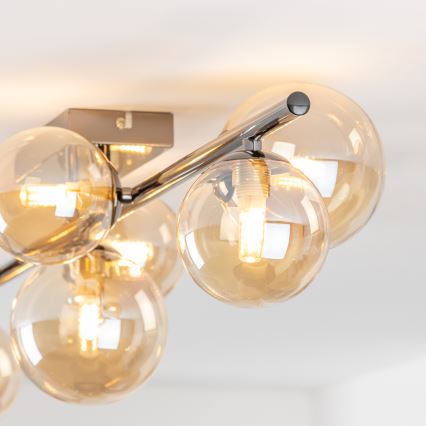 Brilagi - Светодиодная припотолочная люстра MILLA 7xG9/3W/230V блестящий хром/золотистый