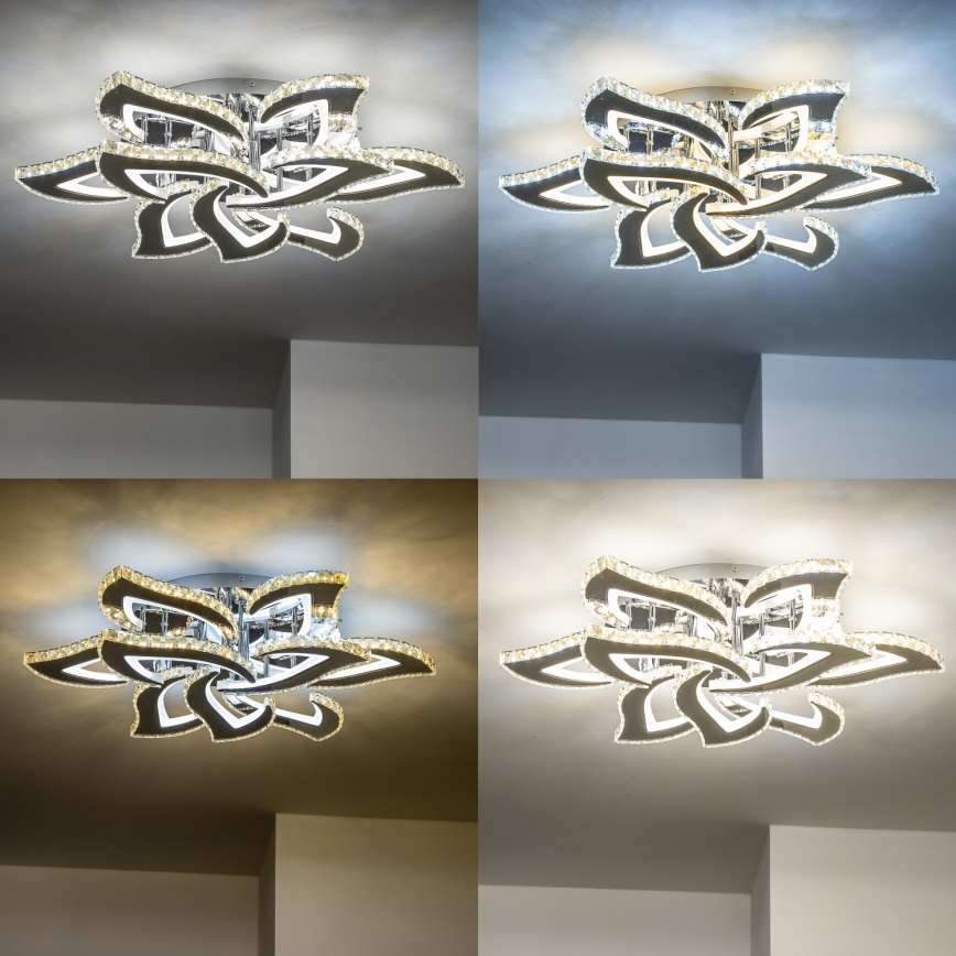 Brilagi - Светодиодная припотолочная люстра с регулированием яркости TWIST LED/180W/230V 3000-6500K + дистанционное управление