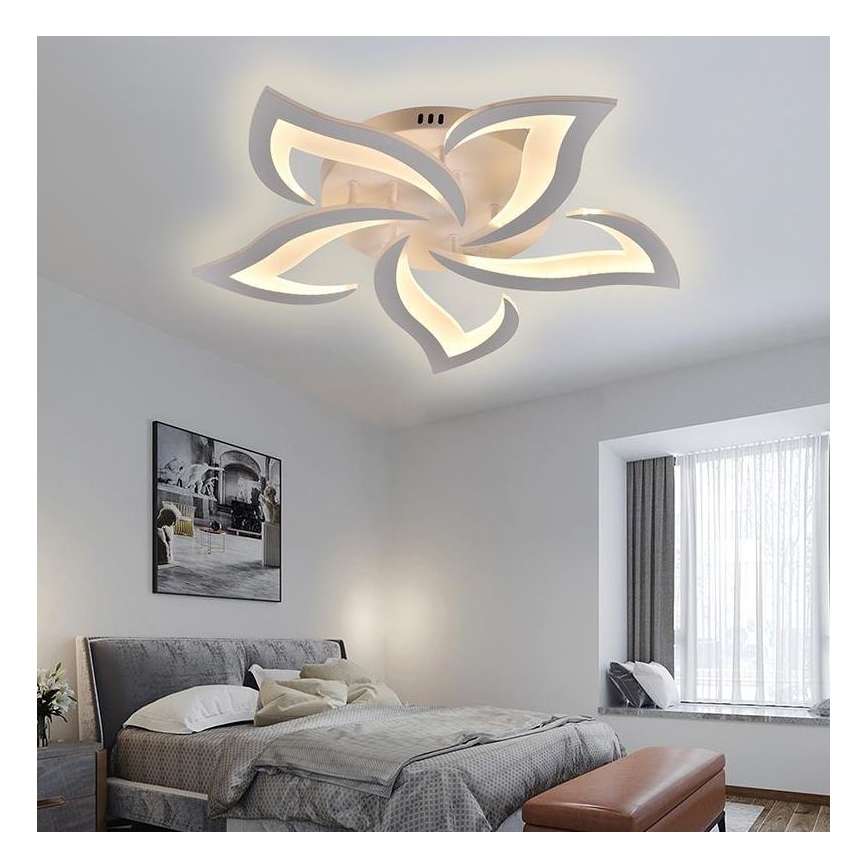 Brilagi - Светодиодная припотолочная люстра с регулированием яркости TWIST LED/55W/230V 3000-6500K белый + дистанционное управление