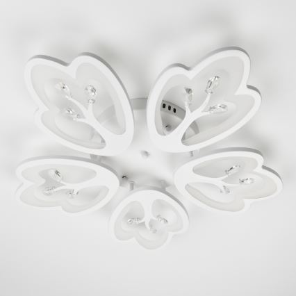 Brilagi - Светодиодная припотолочная люстра с регулированием яркости TWIST LED/80W/230V 3000-6500K белый + дистанционное управление