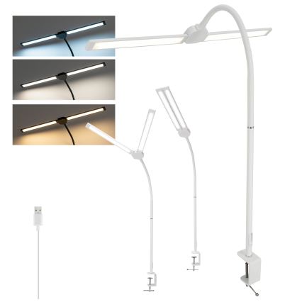 BRILAGI - светодиодная регулируемая настольная лампа USB VARIO LED/14W/5V 3000-6000K белая