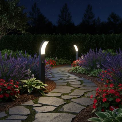 Brilagi - Светодиодная уличная лампа с датчиком ARCELO LED/9W/230V 50 см IP44