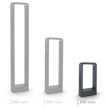 Brilagi - Светодиодная уличная лампа BARI LED/7W/230V 3000/4000/6000K антрацит IP54 30 см