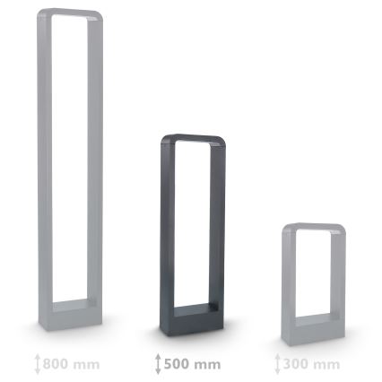 Brilagi - Светодиодная уличная лампа BARI LED/7W/230V 3000/4000/6000K антрацит IP54 50 см