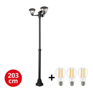 Brilagi - Светодиодная уличная лампа LUNA 3xE27/60W/230V IP44