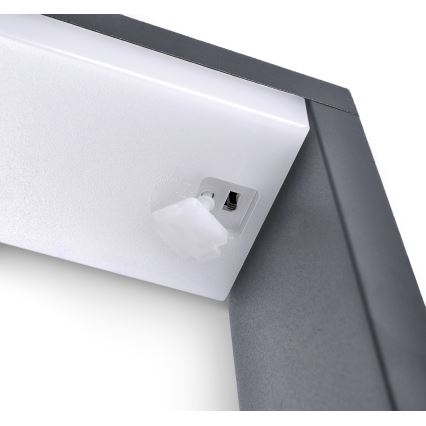 Brilagi - Светодиодная уличная лампа RAGUSA LED/7W/230V 3000/4000/6000K антрацит IP54 30 см