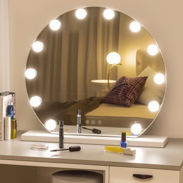 Brilagi - Светодиодное регулируемое зеркало для макияжа HOLLYWOOD LED/12W/230V 3000/4000/6500K