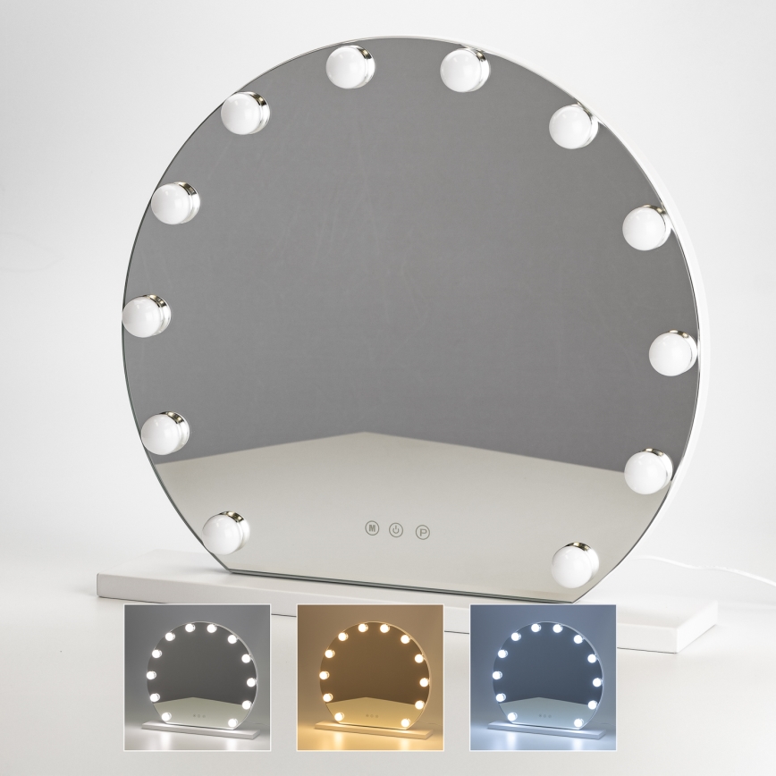Brilagi - Светодиодное регулируемое зеркало для макияжа HOLLYWOOD LED/12W/230V 3000/4000/6500K