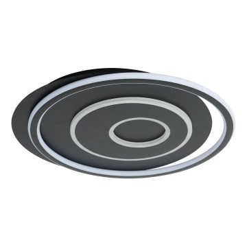 Brilagi - Светодиодный диммируемый потолочный светильник IRIS LED/83 Вт/230 В 3000-6000 К 46x50 см черный + пульт дистанционного управления