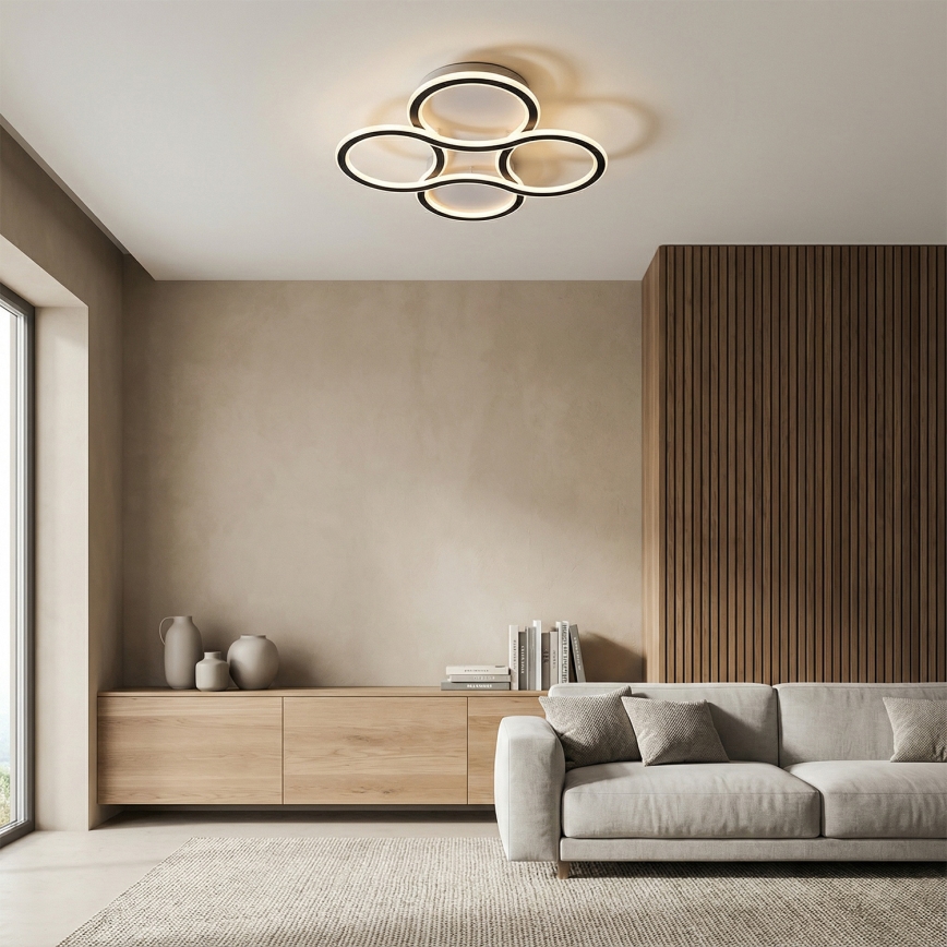 Brilagi - диммируемый потолочный светильник ORELLI LED/53Вт/230В Ø 51 см 3000–6000 К + пульт дистанционного управления