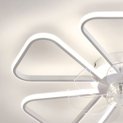 Brilagi - диммируемый светодиодный потолочный вентилятор LED/38W/230V, диам. 76 см, белый + пульт дистанционного управления