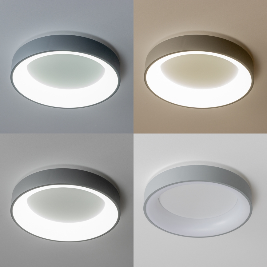 Brilagi - Светодиодный диммируемый потолочный светильник FALCON LED/40W/230V 3000-6500K серый + пульт ДУ