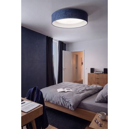 Brilagi - диммируемый потолочный светильник VELVET SMART VARI LED/36W/230V 3000-6500K, диаметр 55 см, синий — в комплекте пульт дистанционного управления
