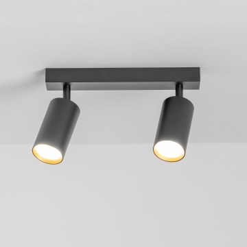Brilagi - Светодиодный диммируемый точечный светильник SELE 2xGU10/6,5W/230V 2700-6500K черный/золотой