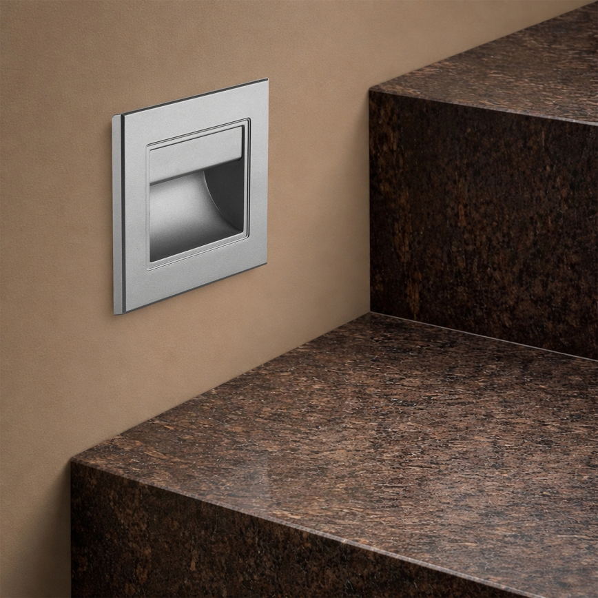 Brilagi - светодиодный лестничный светильник STEP LIGHT, 1,5 Вт, 230 В, IP44, антрацит