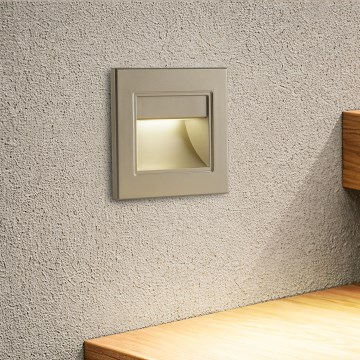 Brilagi - светодиодный лестничный светильник STEP LIGHT LED/1,5W/230V IP44 золотой