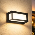 Brilagi - Светодиодный наружный настенный светильник с датчиком PARKER LED/12W/230V черный IP44