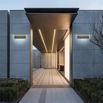 Brilagi - светодиодный наружный настенный светильник TESSI LED/10 Вт/230 В черный IP54