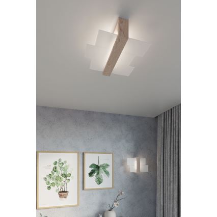 Brilagi -  Светодиодный настенный светильник HERA 1xE27/7,5W/230V дерево