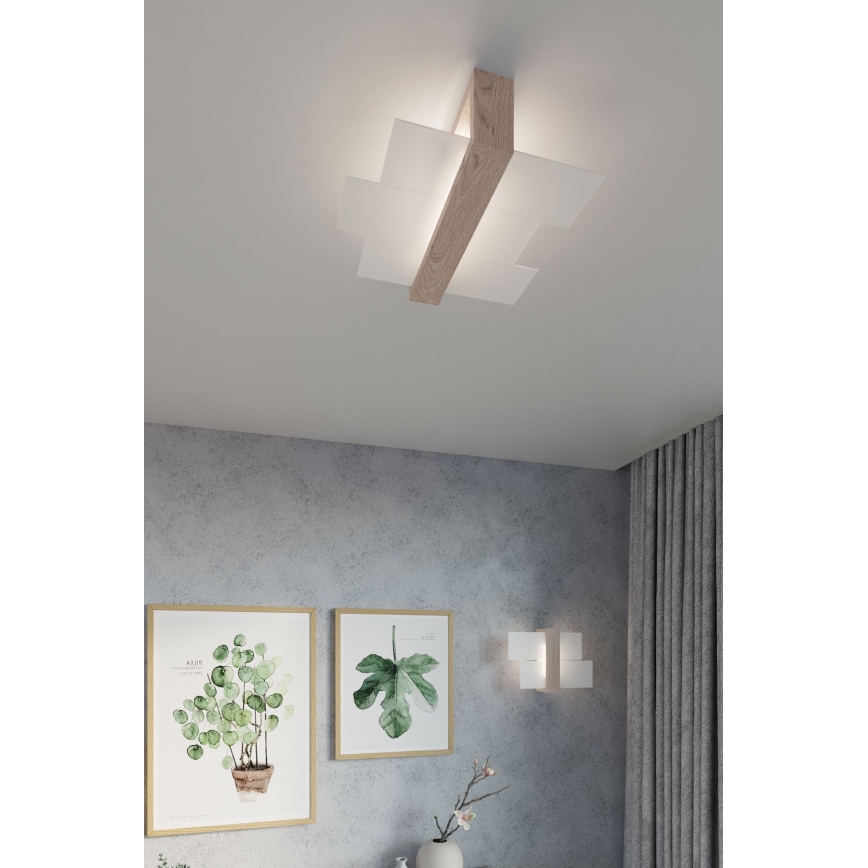 Brilagi -  Светодиодный настенный светильник HERA 1xE27/7,5W/230V дерево