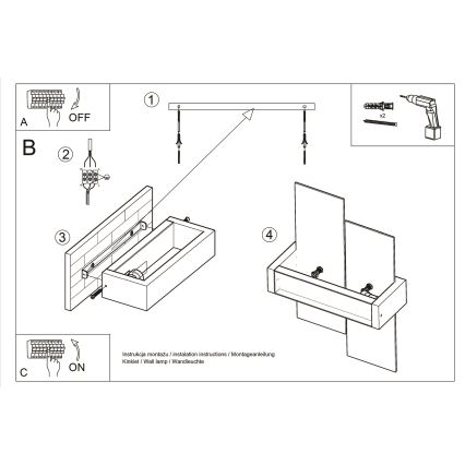 Brilagi -  Светодиодный настенный светильник HERA 1xE27/7,5W/230V дерево